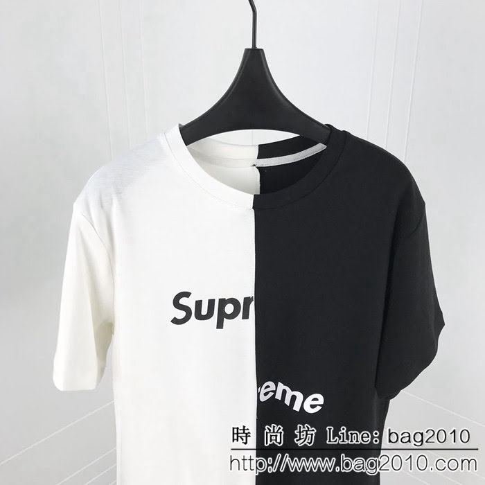 SUPREME X CDG19早春 聯名Box Logo 拆解拼接短袖T-shirt INS超火 ydi2258